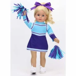 Sophia's - 18" Doll - Cheerleader Dress, Pom-pom & Hair Bow Set - Aqua/Purple 7 Sophia's - 18" Doll - Cheerleader Dress, Pom-pom & Hair Bow Set - Aqua/Purple -Doll Sale Shop GUEST aa44c847 1caf 48f9 8500 d833caf37527