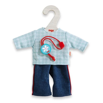 HABA Dress Set Jeans - Denim Pants And Blue Shirt For HABA 12" Soft Dolls 4 HABA Dress Set Jeans - Denim Pants And Blue Shirt For HABA 12" Soft Dolls - Image 4