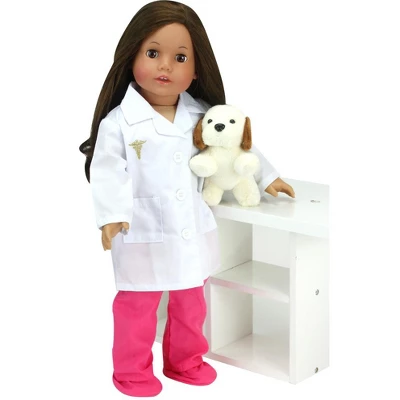 Sophia’s Doll Doctor Scrubs And Lab Coat Set For 18" Dolls 3 Sophia’s Doll Doctor Scrubs And Lab Coat Set For 18" Dolls - Image 3