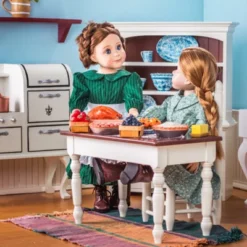 The Queen's Treasures 18 In Doll Fully Wooden Kitchen Table And Two Chairs -Doll Sale Shop GUEST b0616857 cda0 4917 bd87 8d552ed0a4f1
