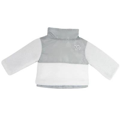 Sophia’s Fleece & Nylon Jacket For 18” Dolls, White/Silver 1 Sophia’s Fleece & Nylon Jacket For 18” Dolls, White/Silver