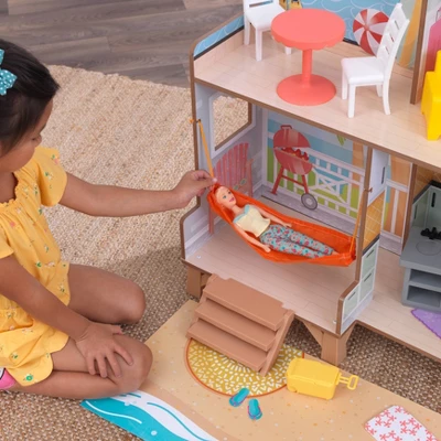 Kidkraft Ferris Wheel Fun Beach House Wooden 360-Play Dollhouse With 19 Accessories 4 Kidkraft Ferris Wheel Fun Beach House Wooden 360-Play Dollhouse With 19 Accessories - Image 4