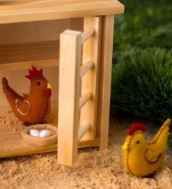 HearthSong Wooden Chicken Coop With Real Working Doors And Ramp For Imaginative Play, Measures 9_"L X 5_"W X 8"H -Doll Sale Shop GUEST bb1a1ec2 2c03 4e19 a2fb 72432da0db86