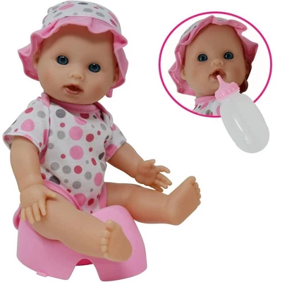 The New York Doll Collection 12 Inch Drink And Wet Potty Training Baby Doll 1 The New York Doll Collection 12 Inch Drink And Wet Potty Training Baby Doll