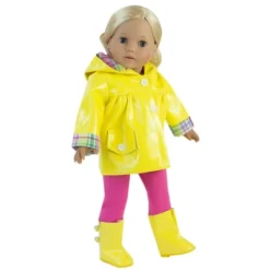 Sophia’s Raincoat, Leggings, Wellies, & Umbrella Set For 18” Dolls, Yellow/Hot Pink -Doll Sale Shop GUEST c2f39645 0223 4da1 b6d4 904661862806