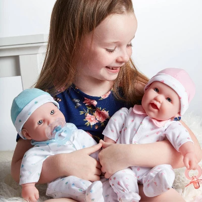 JC Toys La Baby 16" Doll - Pink Flower Outfit 4 JC Toys La Baby 16" Doll - Pink Flower Outfit - Image 4