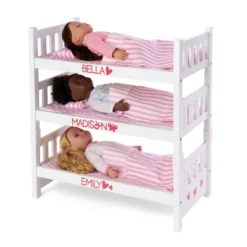 Badger Basket 1-2-3 Convertible Doll Bunk Bed With Bedding - Pink/Stripe -Doll Sale Shop GUEST d3b21b48 37d6 4f20 9e12 6cb3f9fe6fd0