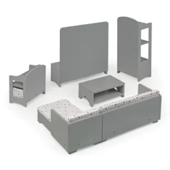 Media Room Furniture Set For 18" Dolls - Gray/White -Doll Sale Shop GUEST da058b17 0001 4b6c a033 3edabbe9ec7a