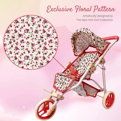 The New York Doll Collection Baby Doll Stroller - Jogging Toy Stroller 2 The New York Doll Collection Baby Doll Stroller - Jogging Toy Stroller - Image 2