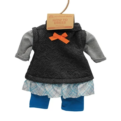 Miniland Educational Doll Clothes, Girl Autumn/Spring Outfit 1 Miniland Educational Doll Clothes, Girl Autumn/Spring Outfit