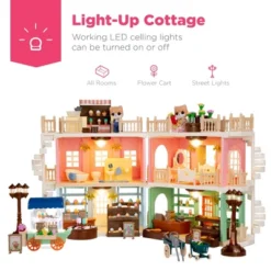 Best Choice Products Deluxe Cottage Dollhouse Mansion Pretend Toy Playset W/ 225 Accessories And Tiny Critters For Kids -Doll Sale Shop GUEST db9f619a 9309 4a1a 9784 9d056d7e05f3