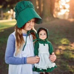 The Queen's Treasures Child's Apron & Prairie Bonnet & 3pc 18" Doll Outfit -Doll Sale Shop GUEST de1f709e ed22 4fba 98de 7ccc1acbae7a