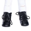 I'M A GIRLY Black Rock Rebel Boots - Fits I'M A GIRLY 18" Fashion Doll
