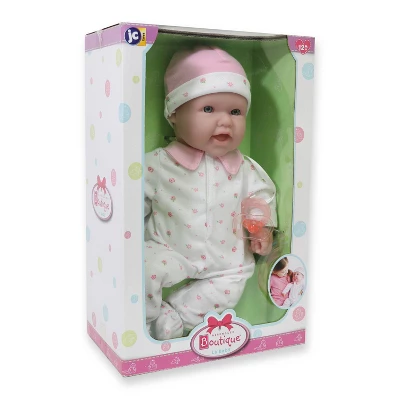 JC Toys La Baby 16" Doll - Pink Flower Outfit 3 JC Toys La Baby 16" Doll - Pink Flower Outfit - Image 3