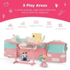 Best Choice Products Camper Van Playset Pretend Play Dollhouse Toy With 54 Accessories And Tiny Critters For Kids 9 Best Choice Products Camper Van Playset Pretend Play Dollhouse Toy With 54 Accessories And Tiny Critters For Kids -Doll Sale Shop GUEST e28539f6 704c 4c3a 9fde ed54dc58ddb1