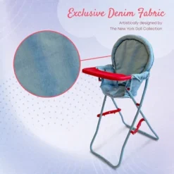 The New York Doll Collection 18 Inch Doll High Chair -Doll Sale Shop GUEST e6a0b55d a4c0 46e8 a26a 4d4a77d47d57