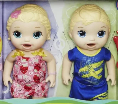 Baby Alive Snackin Twins Luke And Lily Dolls | Blonde Hair 2 Baby Alive Snackin Twins Luke And Lily Dolls | Blonde Hair - Image 2