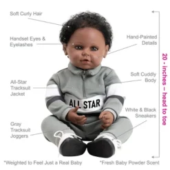 Adora Realistic Baby Doll All Star Toddler Doll - 20 Inch, Soft CuddleMe Vinyl, Brown Hair, Brown Eyes -Doll Sale Shop GUEST e9389009 3206 4e4e 9cfb 4e4f3be83add