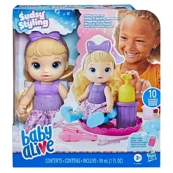 Baby Alive Sudsy Styling Baby Doll - Blonde Hair