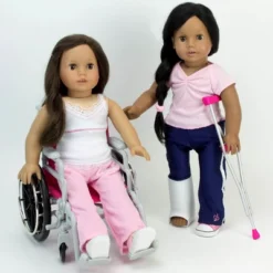 Sophia’s Wheelchair, Cast And Crutches Set For 18" Dolls, Hot Pink -Doll Sale Shop GUEST f912c43d 2c89 4b3e b490 bfdd156a4ed1