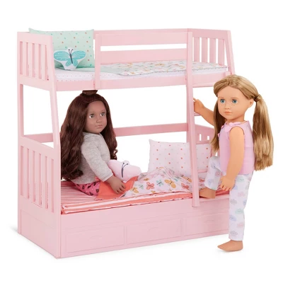 Our Generation Dreams For Two Pink Bunk Beds Accessory Set For 18" Dolls 1 Our Generation Dreams For Two Pink Bunk Beds Accessory Set For 18" Dolls