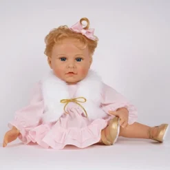 Paradise Galleries Reborn Toddler Girl Doll Lovey, 20 Inch With Medium Skin Tone, Light Blonde Hair And Blue Eyes, Made In SoftTouch Vinyl -Doll Sale Shop GUEST fc8e5575 4da1 4f01 b586 32b6d18da57f