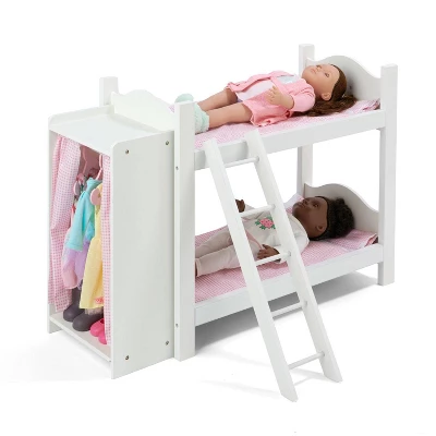 Badger Basket Doll Bunk Beds With Ladder And Storage Armoire 4 Badger Basket Doll Bunk Beds With Ladder And Storage Armoire - Image 4